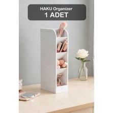 Fesya Home Haku 1 Adet  4 Bölmeli Organizer  Makyaj ve Takı Düzenleyici - Beyaz