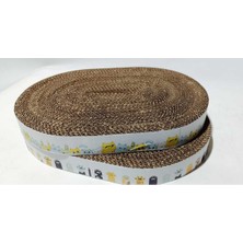 Feyza Design Oval Karton Kedi Tırmalama Paletleri, 30X4X45 Cm, 2’li Set