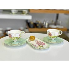 Mikasa Moor Happily 2 Kişilik Sunum Tabaklı Türk Kahvesi Fincanı Desen2-5 Parça