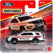 C0859 Matchbox 1:64 Tekli Arabalar 2016 Ford Interceptor Utılıty JBT12