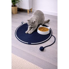 Feyza Design Kedi ve Köpek Için Dekoratif Mama ve Su Kabı Paspası, Tırmalamalı