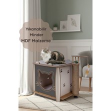 Feyza Design Yumuşak ve Dayanıklı Kedi Tırmalama Evi, Eğlence ve Konfor Sağlar