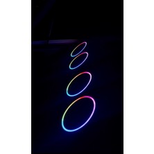 Sekizgen LED 20'lik Midrange Kapağı 2 Takım Piksel Neon Ledli Ses'e Duyarlı  358 Mod Kumandalı