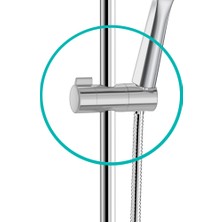 Türkiye Nalbur | Valtemo Mat Krom Slider - Boru Gezeri - Kayar Duş Mafsalı