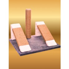 Feyza Design Çift Rampalı Kedi Tırmalama Seti, Eğlence ve Konfor Için Tasarlandı