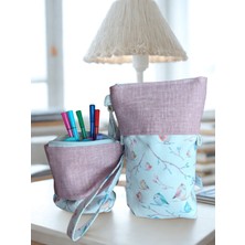 Aduşka Asansörlü Kalem Kutusu ( Ayakta Durabilen Teleskopik)(Kuşlu)