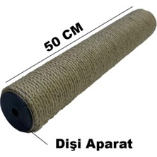 Feyza Design Kedi Tırmalama Yedek Ayak, 50 Cm, Dişi-Dişi Civatalı, Metrik 8