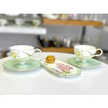 Mikasa Moor Happily 2 Kişilik Sunum Tabaklı Türk Kahvesi Fincanı Desen2-5 Parça