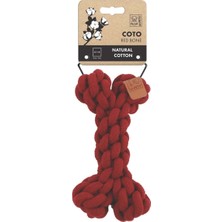 M-Pets Coto Red Bone 19CM Örgü Kemik Oyuncak