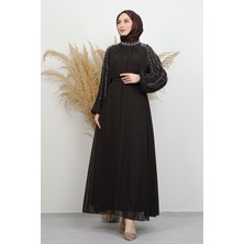 Giza Store Semra Tesettür Elbise Acı Kahve