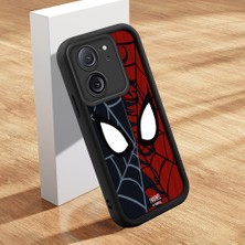 Ucuc Xiaomi 13T PRO/13T Uyumlu Siyah Silikon Kılıf Spider-Man Desenli Darbeye Dayanıklı Lens Koruma