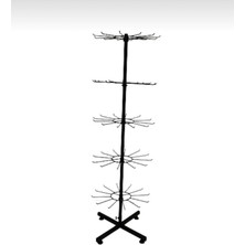 Md Vitrin Dekorasyon 5 Katlı Boyalı Ayaklı Stant, Bijuteri Stant, Tespihlik, Anahtar Askisi, Kravatlık, Aksesuar Standı