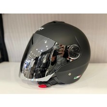 Kask Sway Sw 715 Matt Black (Aynalı Vizör)