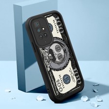 Ucuc Xiaomi Redmi 10 Uyumlu Siyah Silikon Kılıf Komik Desenli Darbeye Dayanıklı Lens Koruma
