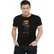 ÇARŞI47 Ayıcık Baskılı Tişört 3D Baskı Kalitesi T-Shirt