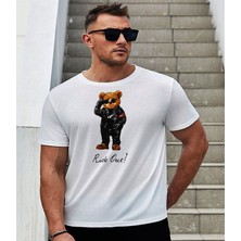 ÇARŞI47 Ayıcık Baskılı Tişört 3D Baskı Kalitesi T-Shirt