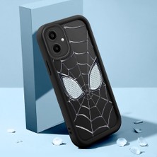 Ucuc Samsung Galaxy A06 5g Uyumlu Siyah Silikon Kılıf Spider-Man Desenli Darbeye Dayanıklı Lens Koruma