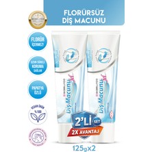 BioBellinda Florürsüz Diş Macunu Papatya Özlü Helal Sertifikalı Beyaz Dişlere Merhaba 125 gr (2li Set)