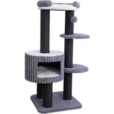 Feyza Design Rahat ve Eğlenceli Kedi Tırmalama Alanı, 68X68X119 Cm, Dayanıklı Tasarım