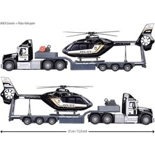 , 213716002, Kamyon & Helikopteri, Serbest Tekerlek, Die-Cast (Metal), Airbus H135, Işıklı & Sesli, Vinç, Kauçuk Lastikler, 1:43, 35 cm