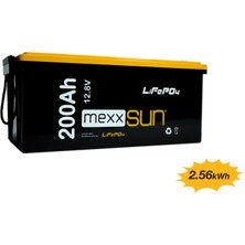 Mexxsun Lityum Akü 12,8V 200AH (Lifepo4) 2560WH