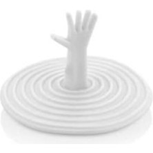 1 Adet Beyaz Renk Mutfak Evye Lavabo Küvet Için Imdat El Şekilli Lavabo Gider Tıkacı Önleyici ISG-116