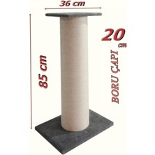 Feyza Design Turkuaz Renkli Pet Dev Tırmalama Taşı, Dayanıklı ve Eğlenceli Tasarım