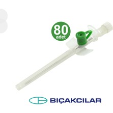 Bıçakcılar Branül (Intraket) Yeşil (18G) 80'li Kutu