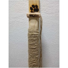 Feyza Design Doğal Ahşap Kedi Tirmalama Tahtası, Rahat ve Güvenli Tırmalama Keyfi