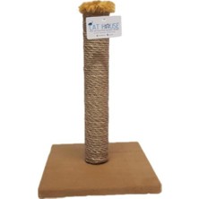 Feyza Design Kedi Tırmalama T1 Kahverengi 42 Cm, Dayanıklı ve Şık Tasarım