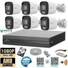 6 Kameralı Unv Full Hd 1080P Ahd Kayıt Seti(Sesli Kamera)