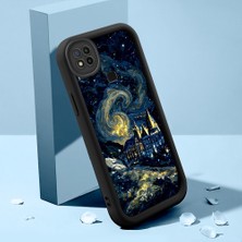 Ucuc Xiaomi Redmi 9C/10A Uyumlu Siyah Silikon Kılıf Klasik Desen Darbeye Dayanıklı Lens Koruma