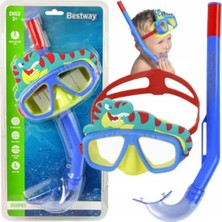 Bestway Çocuklar Için Deniz Havuz Yüzücü Dalış Gözlüğü ve Şnorkel Seti 3+ Yaş