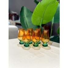 Roykıng Royking Optikli Kahve Yanı Bardak 6'lı Bal Yeşil  YV-512