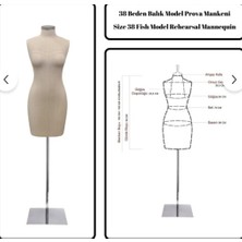 Md Vitrin Dekorasyon Fransız Göğüs Kuplu Profesyonel Terzi Mankeni Prova Mankeni