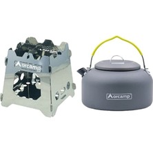 Orcamp Kamp Çaydanlık ve Ateş Kutusu 2 Li Set