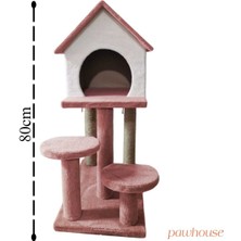 Feyza Design Konforlu ve Şık Iki Katlı Kedi Evi, Rahat Yaşam Alanı Için Ideal