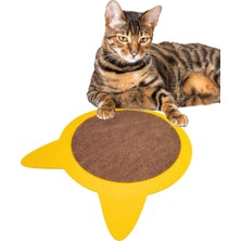 Feyza Design Renkli ve Eğlenceli Kedi Tırmalama Halısı ve Oyuncağı Seti