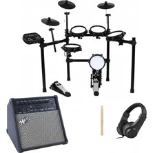 Midex DDX-190BT-70AMP Amfili Profesyonel 70W Dijital Davul Elektronik Bateri Seti