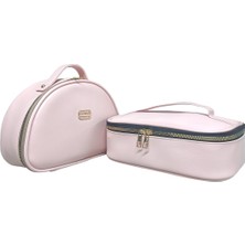 Maykis Yarım Ay ve Kutu Set Makyaj Çantası