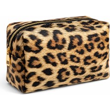 Maykis Kalemlik,hediyelik,seyahat,kozmetik,leopar Makyaj Çantası