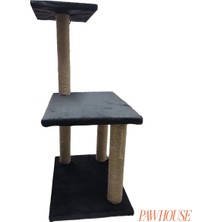 Feyza Design Iki Katlı 3 Ayaklı Stepli Kedi Tırmalama Dükkanı