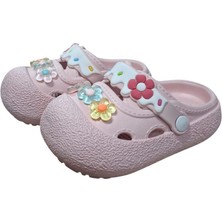 Benitto Kids Calx Kız Çocuk Çiçek Figürlü Kaydırmaz Taban Terlik Sandalet BNT8160