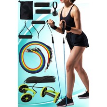 PremiumPort 12 Parça Pilates Güç Lastiği Seti ve Revoflex Multiflex Spor Aleti