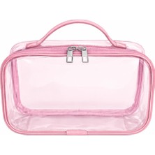 Maykis Her Tarafı Şeffaf Seyahat ve Organize Makyaj Çantası
