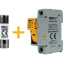 Mexxsun Dc Sigorta + Sigorta Yuvası (32A 1000V) - 12 Adet