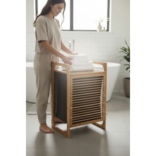 Bambu Çamaşırlık - Kirli Çamaşır Sepeti 40X40X61 Cm.