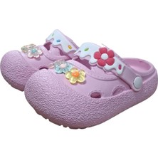 Benitto Kids Calx Kız Çocuk Çiçek Figürlü Kaydırmaz Taban Terlik Sandalet BNT8160