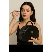 Maykis “taşınabilir Kadın El ve Makyaj Çantası - Şık Siyah Kozmetik Organizer”