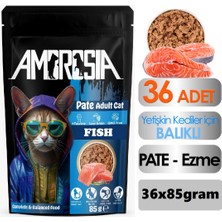 Ambrosia Balık Etli Pouch Yetişkin Kedi Maması 36 Adet